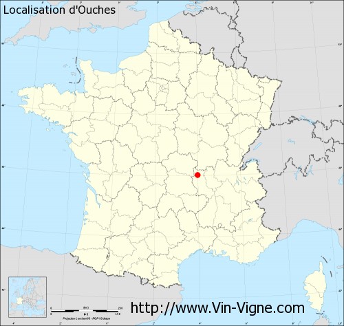 Carte  d'Ouches
