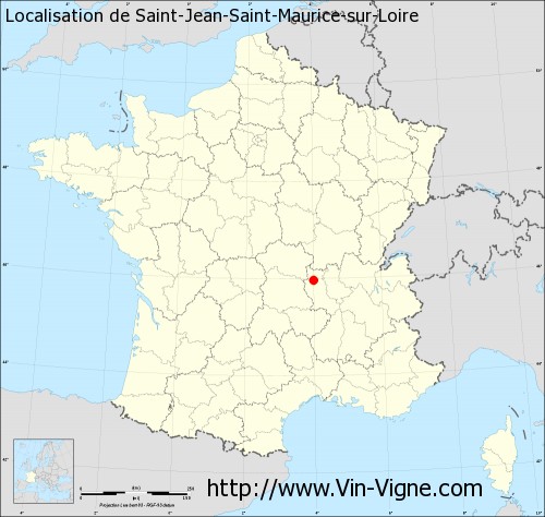 Carte  de Saint-Jean-Saint-Maurice-sur-Loire