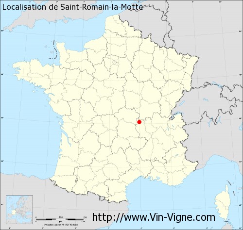 Carte de Saint-Romain-la-Motte