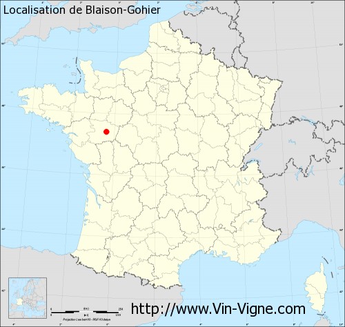Carte de Blaison-Gohier