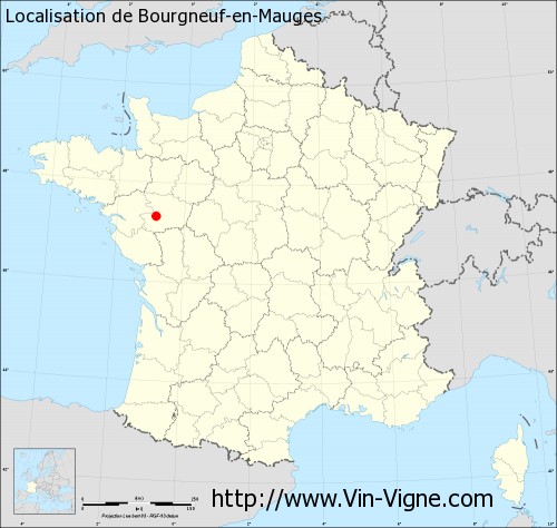 Carte  de Bourgneuf-en-Mauges