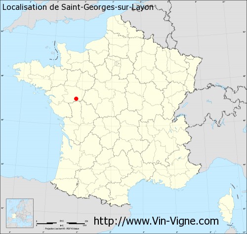 Carte de Saint-Georges-sur-Layon