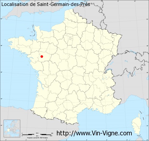 Carte  de Saint-Germain-des-Prés