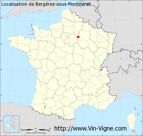 Carte de Bergères-sous-Montmirail