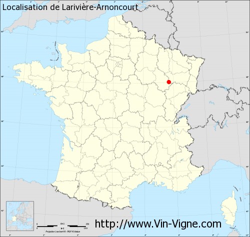 Carte  de Larivière-Arnoncourt