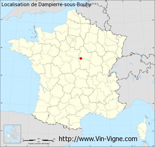 Carte de Dampierre-sous-Bouhy