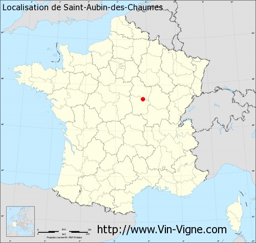 Carte de Saint-Aubin-des-Chaumes