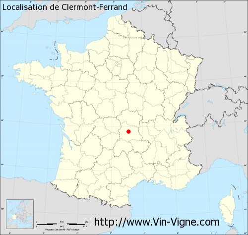 Carte  de Clermont-Ferrand