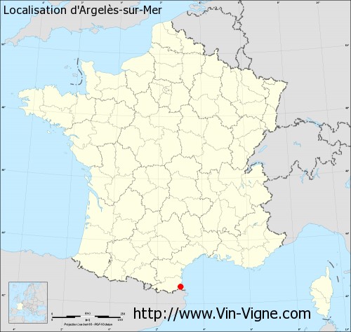 argeles-sur-la-carte-de-france