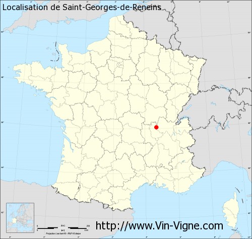 Carte de Saint-Georges-de-Reneins