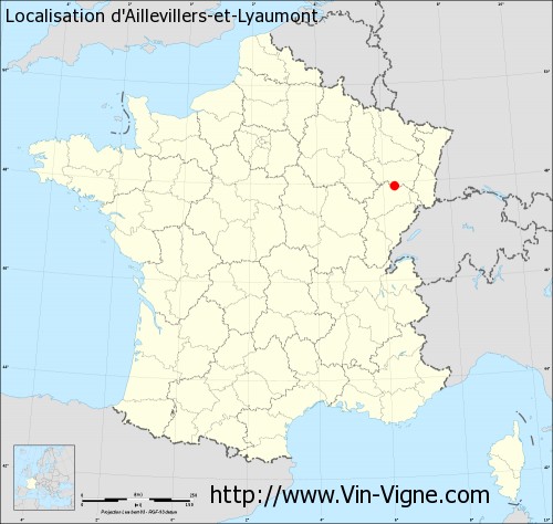 Carte d'Aillevillers-et-Lyaumont