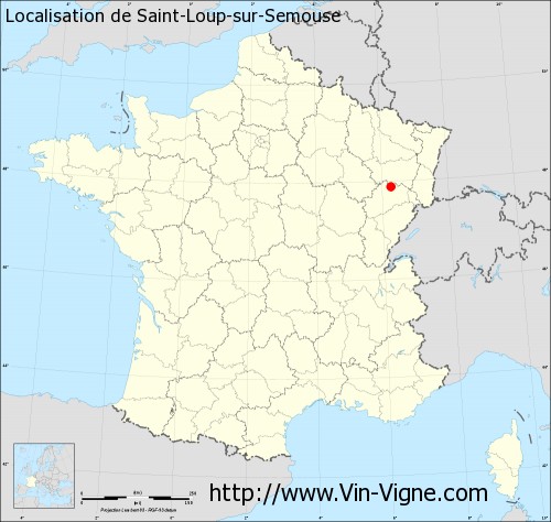Carte  de Saint-Loup-sur-Semouse