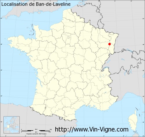 Carte  de Ban-de-Laveline