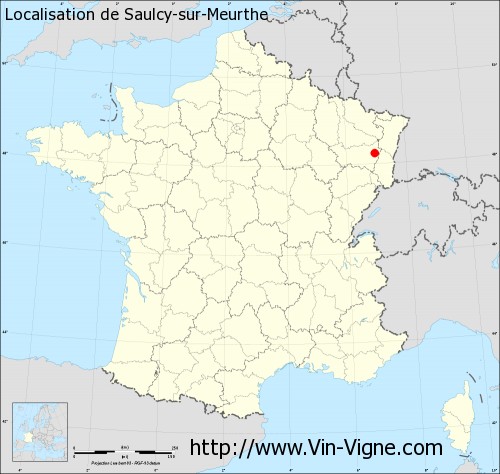 Carte de Saulcy-sur-Meurthe