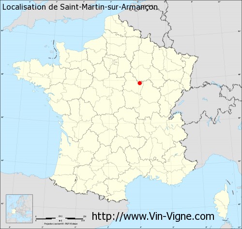Carte  de Saint-Martin-sur-Armançon