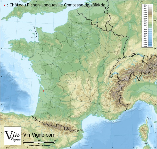 carte Château Pichon-Longueville Comtesse de Lalande