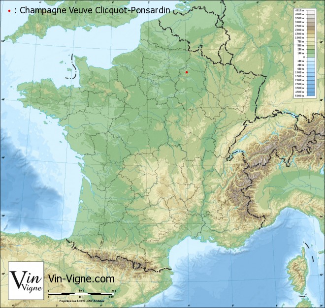 carte Champagne Veuve Clicquot-Ponsardin