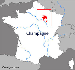 champagne zone de production