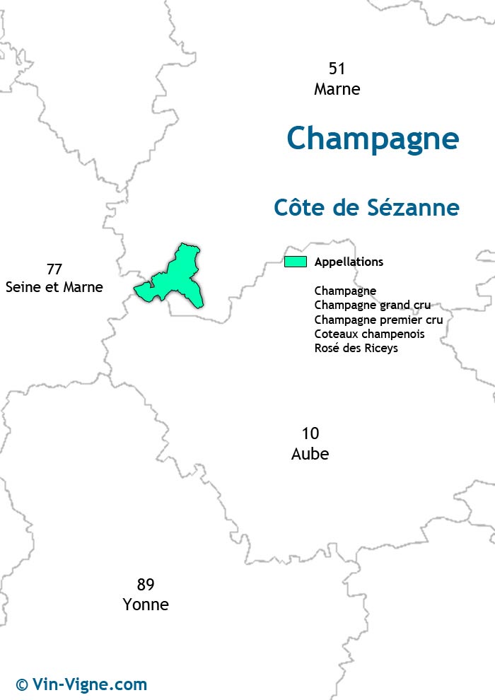 carte des vins de la côte de sézanne