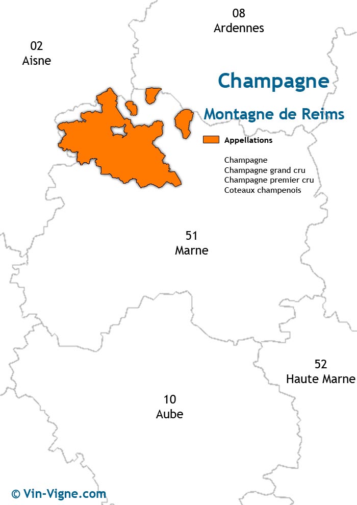 carte des vins de la montagne de reims