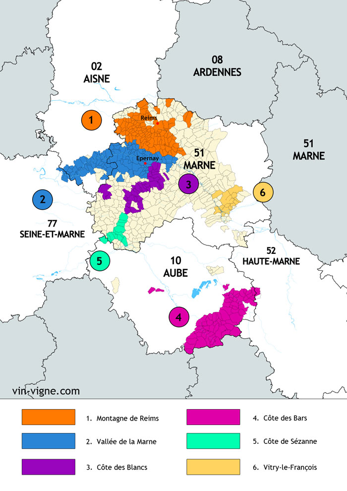 champagne zone d'appellation