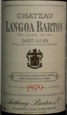 Étiquette de Château Langoa Barton 1979