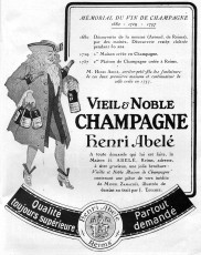 English: Henri Abelé advertisement of 1923
Français : Réclame pour le champagne Henri Abelé en 1923