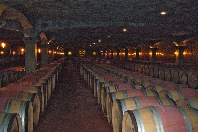 Chai des vins rouges du Château Smith-Haut-Lafitte
