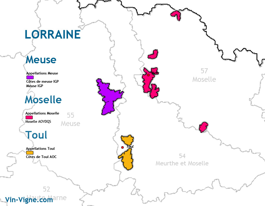 carte des vins lorraine