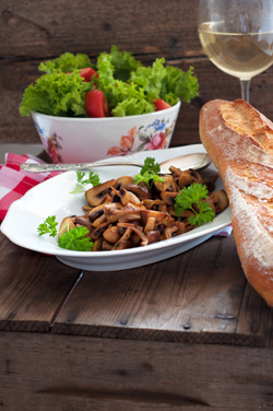 Champignon poêlé - Champignon sauté - Champignon au four: accords Mets et Vins