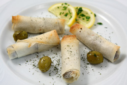 Hors d'oeuvre de pâte de riz: accords Mets et Vins