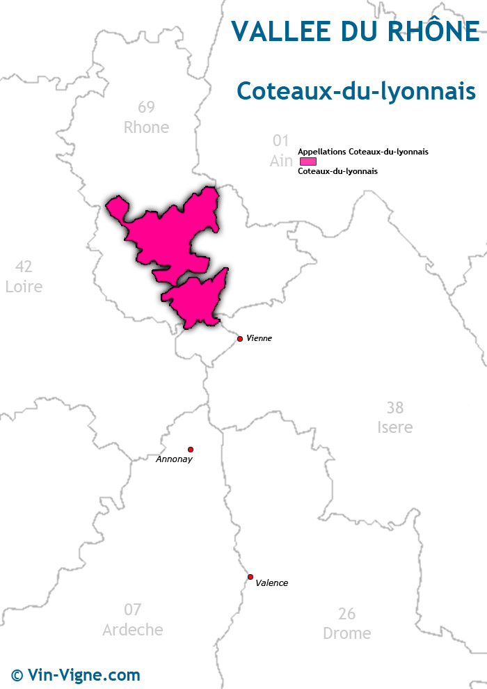 carte des vins des côteaux du lyonnais