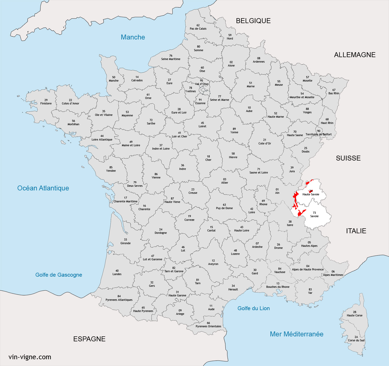 savoie carte regions