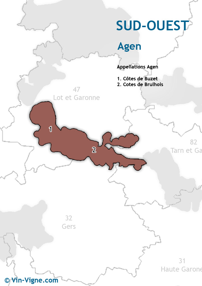 carte des vins d'agen