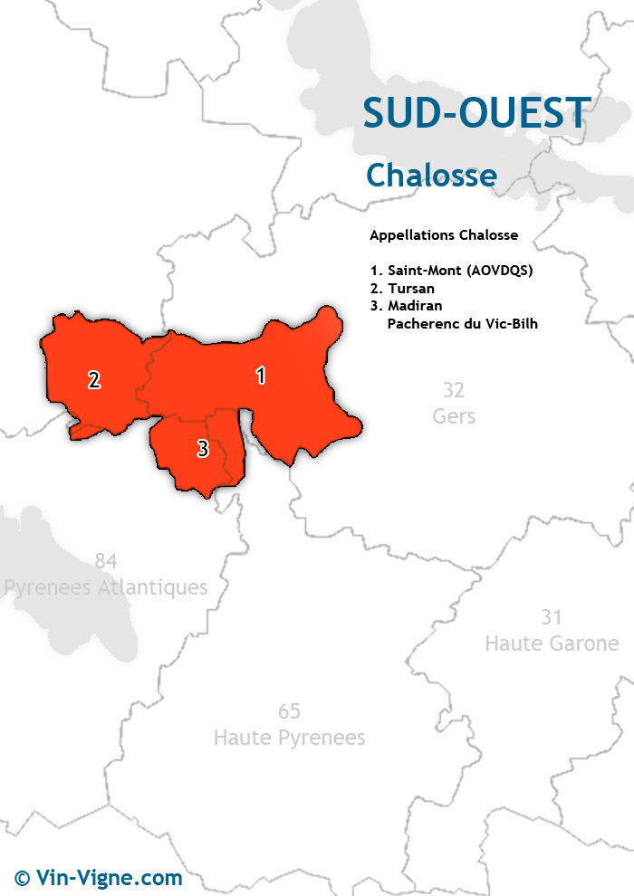 carte des vins de la chalosse