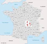 carte vin region auvergne