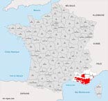 carte vin region provence